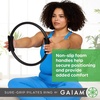 Gaiam Pilates Ring Fitness Circle, Toning Arms, Legs & Core | 15″ Magic Circle | Foam Padded Handles | Lightweight & Flexible | Home & Studio | Includes Exercise Guide(Sure-Grip Black)