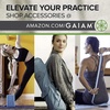 Gaiam Premium Yoga Mat, 6mm Thick Print Mat | Premium 6mm thick cushioning for joint support. Non-slip print design for yoga, Pilates & floor workouts.(Lily Shadows)