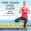 Gaiam Premium Yoga Mat, 6mm Thick Print Mat | Premium 6mm thick cushioning for joint support. Non-slip print design for yoga, Pilates & floor workouts.(Lily Shadows)