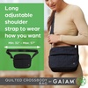 Gaiam Quilted Crossbody Bag(Black)