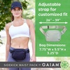 Gaiam Sidekick Waist Pack – Storage Belt Bag for Women And Men – Adjustable Belt With Lightweight Pouch For The Gym & Studio(Khaki)