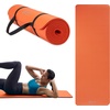 Gaiam Thick Yoga Mat, Exercise & Fitness Mat with Easy-Cinch Carrying Strap | Non-Slip NBR Foam | Joint Cushioning | Yoga, Pilates, Fitness & Floor Workouts | 72″L x 24″W(Orange)