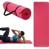 Gaiam Thick Yoga Mat, Exercise & Fitness Mat with Easy-Cinch Carrying Strap | Non-Slip NBR Foam | Joint Cushioning | Yoga, Pilates, Fitness & Floor Workouts | 72″L x 24″W(Pink)