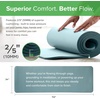 Gaiam Thick Yoga Mat, Exercise & Fitness Mat with Easy-Cinch Carrying Strap | Non-Slip NBR Foam | Joint Cushioning | Yoga, Pilates, Fitness & Floor Workouts | 72″L x 24″W(Red)