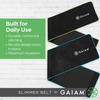 Gaiam Waist Trainer for Women and Men – Adjustable Slimmer Belt and Sweat Band for Lower-Back Support and Activated Core(8-inch (Yellow))