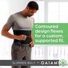 Gaiam Waist Trainer for Women and Men – Adjustable Slimmer Belt and Sweat Band for Lower-Back Support and Activated Core(8-inch (Yellow))