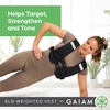 Gaiam Weighted Vest for Women and Men, Adjustable Weighted Workout Vest for Walking, Running, Strength Training(Basic)