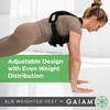 Gaiam Weighted Vest for Women and Men, Adjustable Weighted Workout Vest for Walking, Running, Strength Training(Basic)