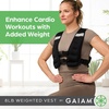 Gaiam Weighted Vest for Women and Men, Adjustable Weighted Workout Vest for Walking, Running, Strength Training(Basic)