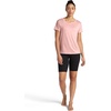 Gaiam Women’s Align Marled T-Shirt, Relaxed Fit, Stretch Midweight Heathered Material, High-Low Hem(Candlelight Peach Heather)