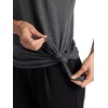 Gaiam Women’s Burnout Tie Crewneck T-Shirt with Adjustable Hem, Relaxed Fit, Lightweight Breathable Material(Black (Tap Shoe))
