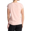 Gaiam Women’s Burnout Tie Crewneck T-Shirt with Adjustable Hem, Relaxed Fit, Lightweight Breathable Material(Peach Melba)