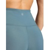 Gaiam Women’s Crossover Waistband Flared Bottom Yoga Pant, Slim Fit, 31” Inseam, Moisture-Wicking(Goblin Blue)