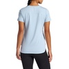 Gaiam Women’s Everyday Performance Crewneck T-Shirt, Slim Fit, Stretch Lightweight Material, Moisture-Wicking(Blue Fog Heather)