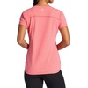Gaiam Women’s Everyday Performance Crewneck T-Shirt, Slim Fit, Stretch Lightweight Material, Moisture-Wicking(Hibiscus Heather)