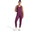 Gaiam Women’s Hudson Scoop Neck Tank Top, Relaxed Fit, Stretch Midweight Material, High-Low Hem(Mauve Wine)