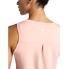Gaiam Women’s Hudson Scoop Neck Tank Top, Relaxed Fit, Stretch Midweight Material, High-Low Hem(Peach Melba)