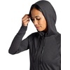 Gaiam Women’s Marled Hooded Jacket, Slim Fit, Stretch Midweight Heathered Material(Black Heather (Tap Shoe))