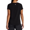 Gaiam Women’s Mindful Flower Graphic Crewneck T-Shirt, Relaxed Fit, Stretch Lightweight Material, Curved Hem(Black (Tap Shoe) – Diamond)