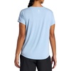 Gaiam Women’s Mindful Flower Graphic Crewneck T-Shirt, Relaxed Fit, Stretch Lightweight Material, Curved Hem(Blue Fog – Moon)