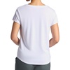 Gaiam Women’s Mindful Flower Graphic Crewneck T-Shirt, Relaxed Fit, Stretch Lightweight Material, Curved Hem(Bright White – Diamond)