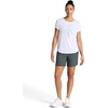 Gaiam Women’s Mindful Flower Graphic Crewneck T-Shirt, Relaxed Fit, Stretch Lightweight Material, Curved Hem(Bright White – Diamond)
