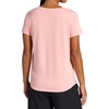 Gaiam Women’s Mindful Flower Graphic Crewneck T-Shirt, Relaxed Fit, Stretch Lightweight Material, Curved Hem(Candlelight Peach – Diamond)