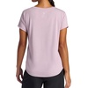 Gaiam Women’s Mindful Flower Graphic Crewneck T-Shirt, Relaxed Fit, Stretch Lightweight Material, Curved Hem(Sea Fog – Moon)
