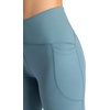 Gaiam Women’s Om High-Rise Activate 7/8 Legging, Slim Fit, 25” Inseam, Moisture-Wicking(Goblin Blue)