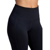 Gaiam Women’s Om High-Rise Pocket Capri Pant, Slim Cropped Fit, 22” Inseam, Moisture-Wicking(Black (Tap Shoe))