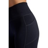 Gaiam Women’s Om High-Rise Pocket Capri Pant, Slim Cropped Fit, 22” Inseam, Moisture-Wicking(Black (Tap Shoe))