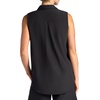 Gaiam Women’s On The Move Woven Tank Top, Standard Fit, Stretch Lightweight Material(Black (Tap Shoe))