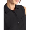 Gaiam Women’s On The Move Woven Tank Top, Standard Fit, Stretch Lightweight Material(Black (Tap Shoe))