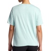Gaiam Women’s Oversized Performance T-Shirt, Oversized Fit, Stretch Lightweight Material(Blue Haze Heather)