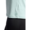 Gaiam Women’s Oversized Performance T-Shirt, Oversized Fit, Stretch Lightweight Material(Blue Haze Heather)