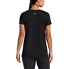 Gaiam Women’s Restore Rib Mix T-Shirt, Relaxed Fit, Lightweight Heathered Material, High-Low Hem(Black (Tap Shoe))