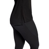 Gaiam Women’s Restore Rib Mix T-Shirt, Relaxed Fit, Lightweight Heathered Material, High-Low Hem(Black (Tap Shoe))