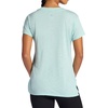 Gaiam Women’s Restore Rib Mix T-Shirt, Relaxed Fit, Lightweight Heathered Material, High-Low Hem(Blue Haze)
