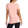 Gaiam Women’s Restore Rib Mix T-Shirt, Relaxed Fit, Lightweight Heathered Material, High-Low Hem(Candlelight Peach)