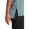 Gaiam Women’s Restore Rib Mix T-Shirt, Relaxed Fit, Lightweight Heathered Material, High-Low Hem(Goblin Blue)