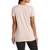 Gaiam Women’s Restore Rib Mix T-Shirt, Relaxed Fit, Lightweight Heathered Material, High-Low Hem(Mushroom)