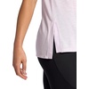 Gaiam Women’s Restore Rib Mix T-Shirt, Relaxed Fit, Lightweight Heathered Material, High-Low Hem(Orchid Hush)