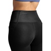 Gaiam Women’s Rib Mix High-Rise 7/8 Legging, Slim Fit, 25” Inseam, Stretch Midweight Performance Material(Black (Tap Shoe))