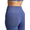 Gaiam Women’s Rib Mix High-Rise 7/8 Legging, Slim Fit, 25” Inseam, Stretch Midweight Performance Material(Blue Indigo)