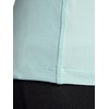 Gaiam Women’s Rib Mix Performance T-Shirt, Slim Fit, Stretch Lightweight Material(Blue Haze)