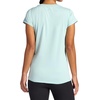Gaiam Women’s Rib Mix Performance T-Shirt, Slim Fit, Stretch Lightweight Material(Blue Haze)