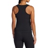 Gaiam Women’s Ribbed Crewneck Tank Top, Cropped Fit, Stretch Midweight Material, Moisture-Wicking(Black (Tap Shoe))