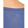 Gaiam Women’s Ribbed Crewneck Tank Top, Cropped Fit, Stretch Midweight Material, Moisture-Wicking(Blue Indigo)