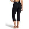 Gaiam Women’s Wide Leg Crop Legging, Cropped Fit, 22.5” Inseam(Black (Tap Shoe))