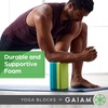 Gaiam Yoga Block – Supportive Latex-Free Eva Foam – Soft Non-Slip Surface with Beveled Edges for Yoga, Pilates, Meditation(Black)